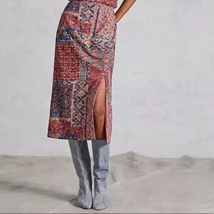 Anthropologie Nikita Mhaisalkar Sequined Abstract Skirt Size S